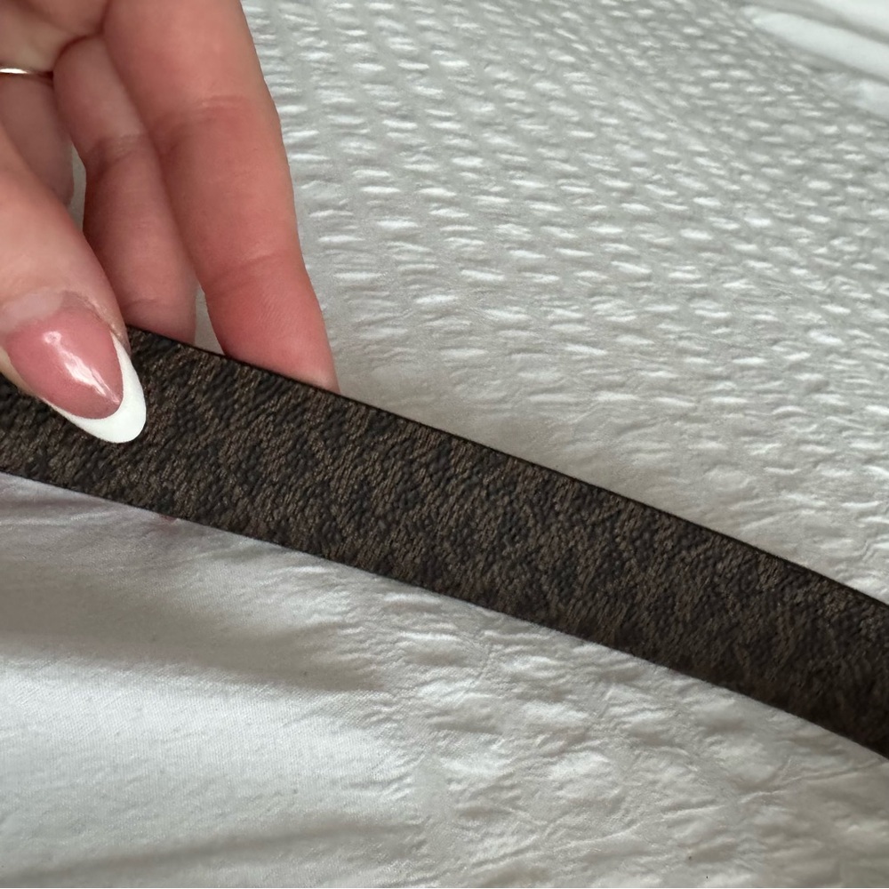 Michael Kors Dark Brown Reversible Belt with Gold MK Buckle - Picture 4 of 8